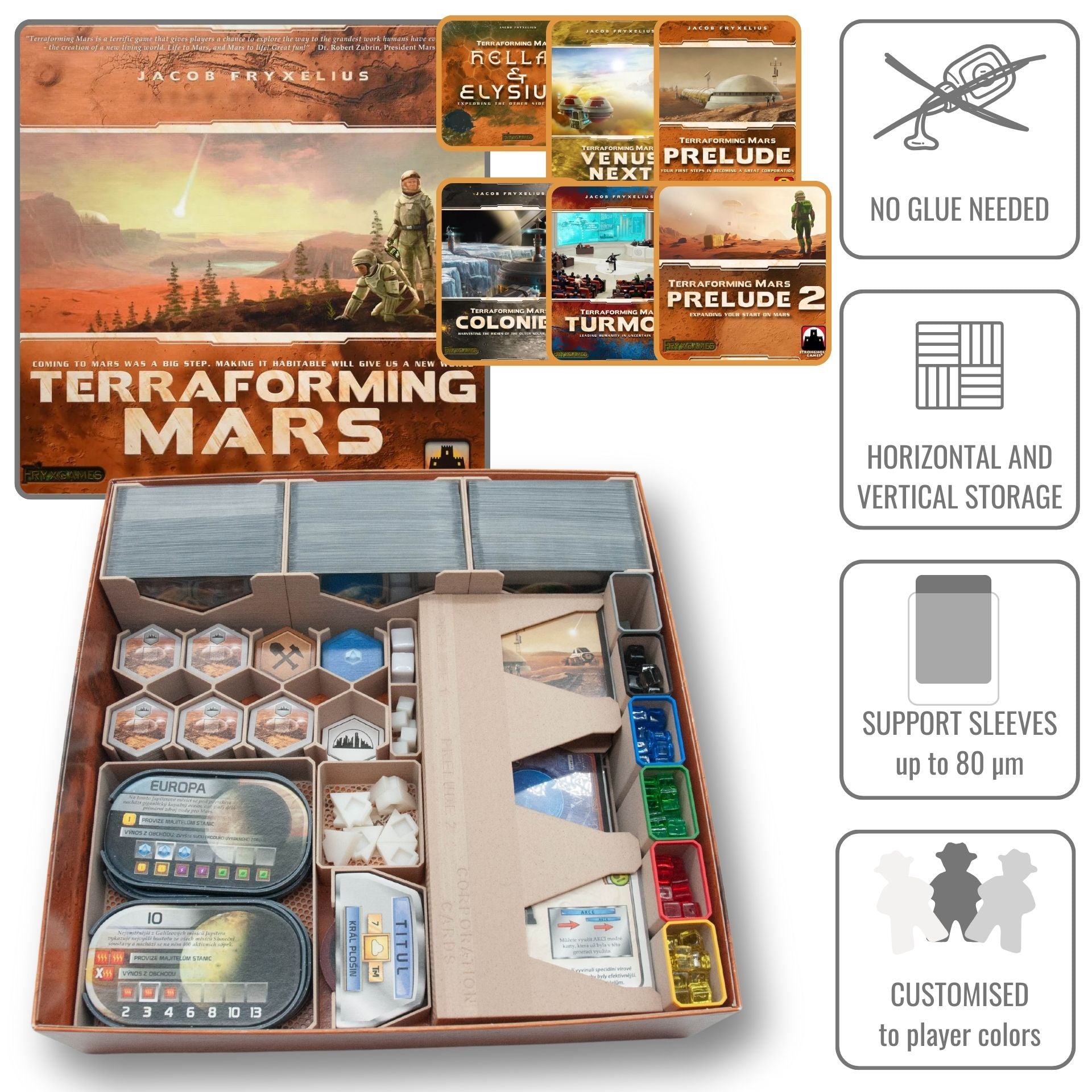 Terraforming Mars Board Game Insert | 3D Printed | JuntaDesign