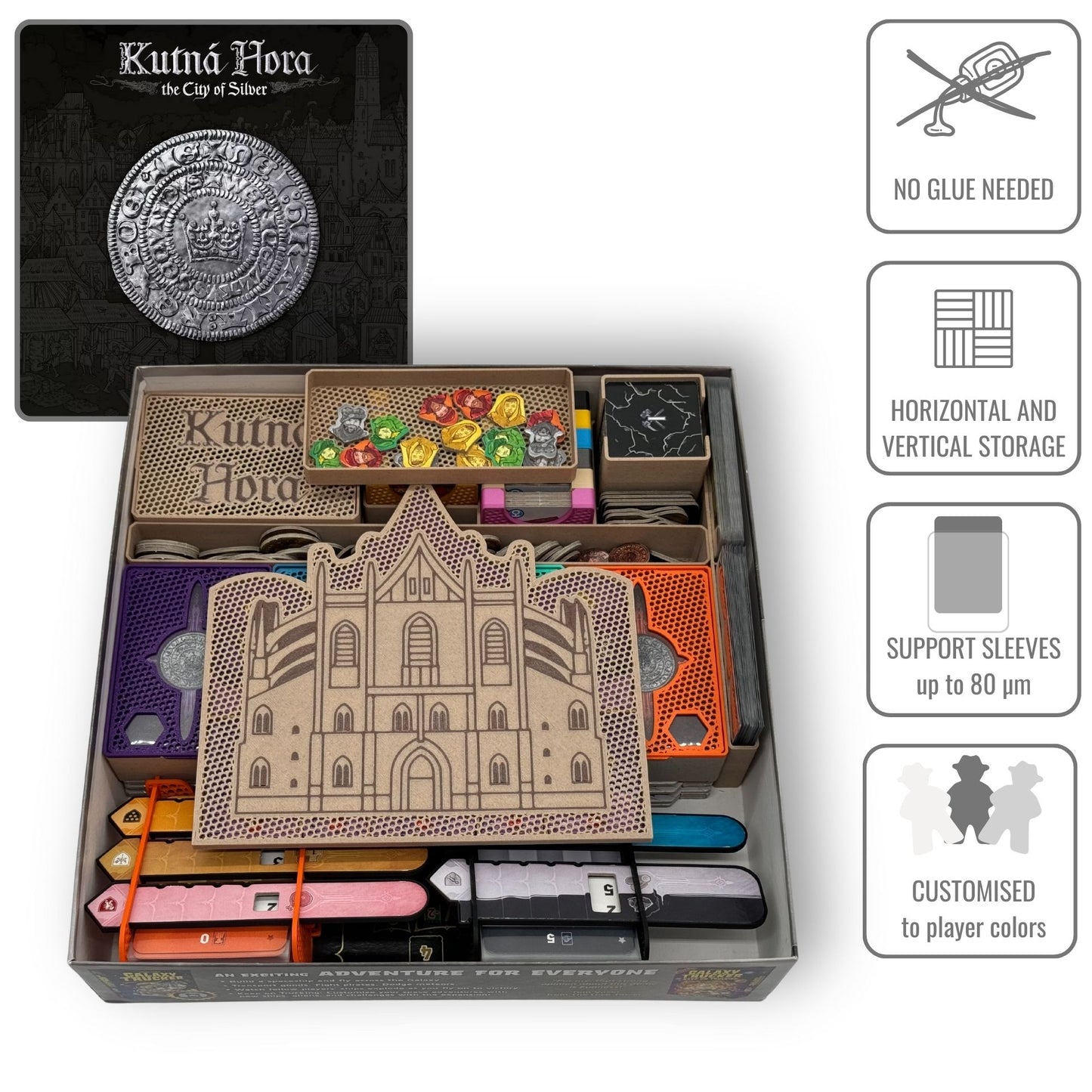 Kutná Hora: The City of Silver - board game insert