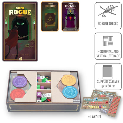 Mini Rogue - board game insert