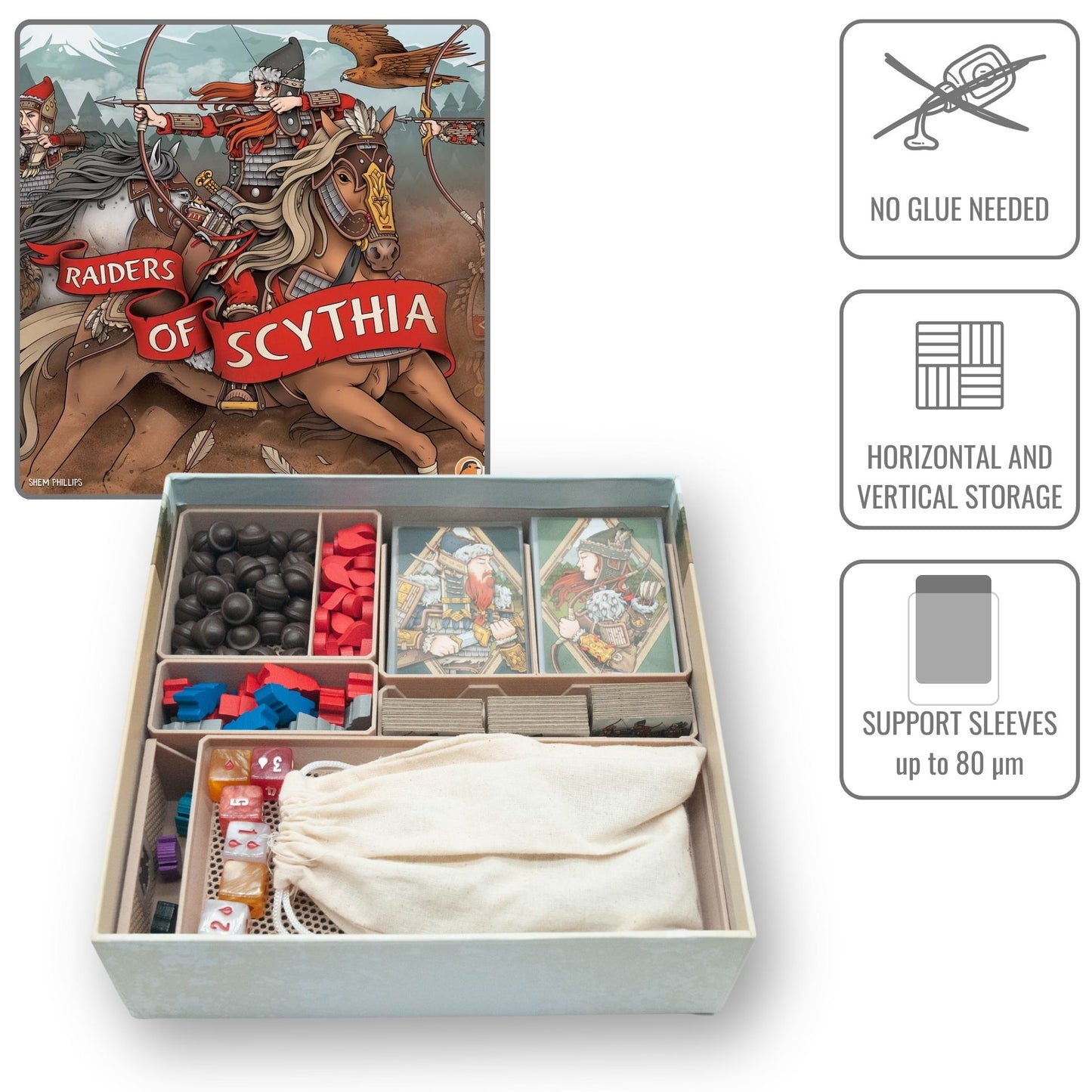 Raiders of Scythia - board game insert