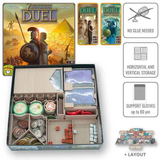 7 Wonders Duel - board game insert