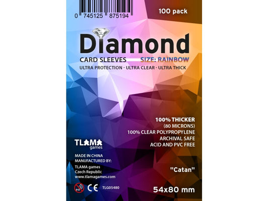 Card sleeves Diamond Rainbow: Catan 54x80