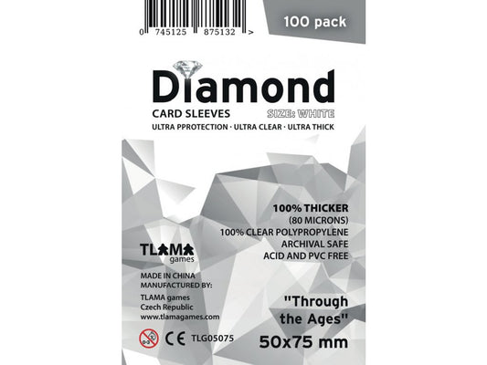 Card sleeves Diamond White: Through The Ages 50x75