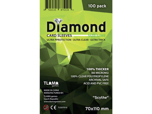 Card sleeves Diamond Lime: Scythe 70x110